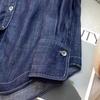 2024 Women's Loose Fit Blue Denim Shirt Jacket for Autumn/Winter