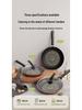 Crystal Diamond Non-stick Universal Flat-bottom Wok for Induction & Gas Stoves, Stir-fry & Frying Pan