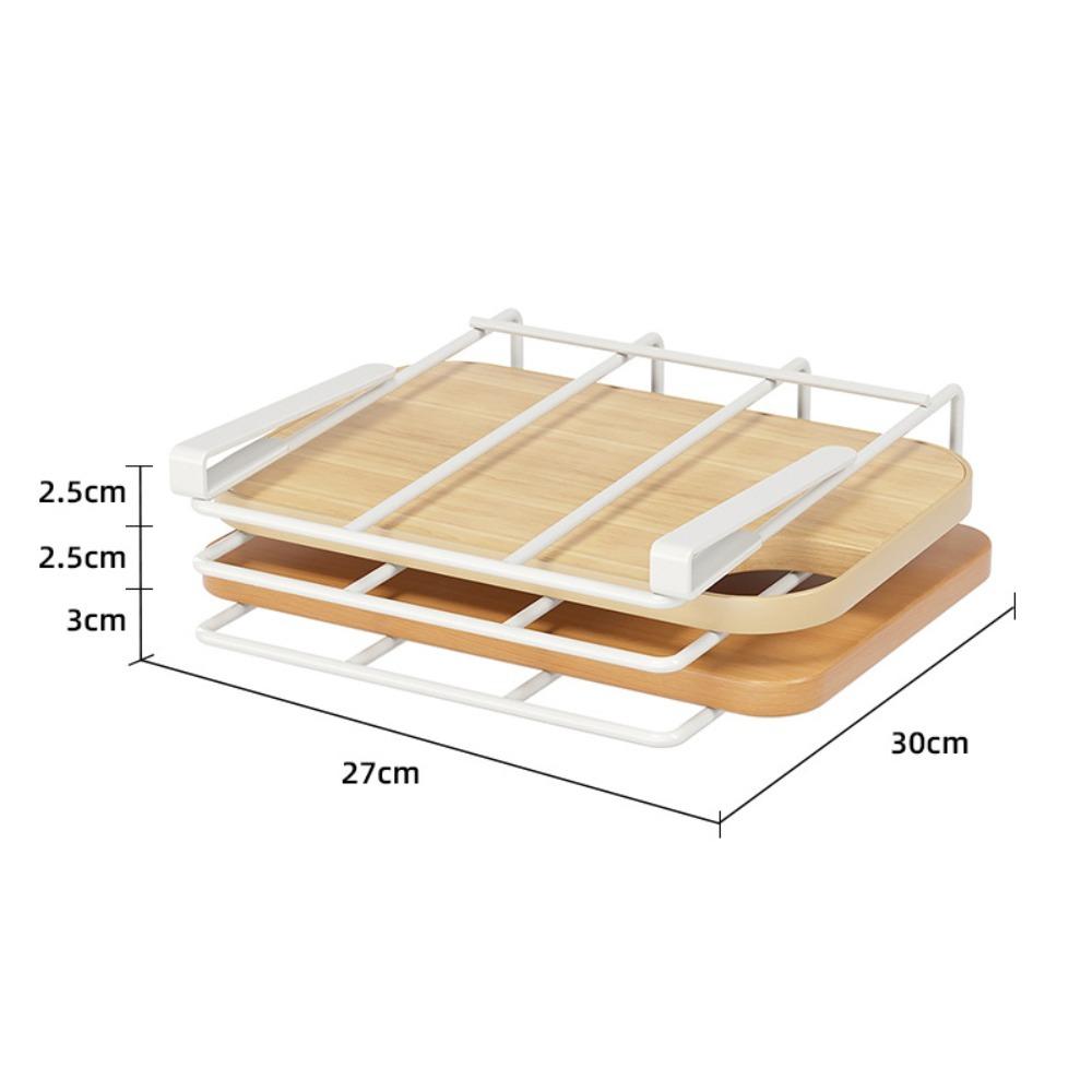 Pot Lid Storage Cabinet Lower Hanger Non-punching Kitchen Cabinet Hanging Holder  Kitchen Supply