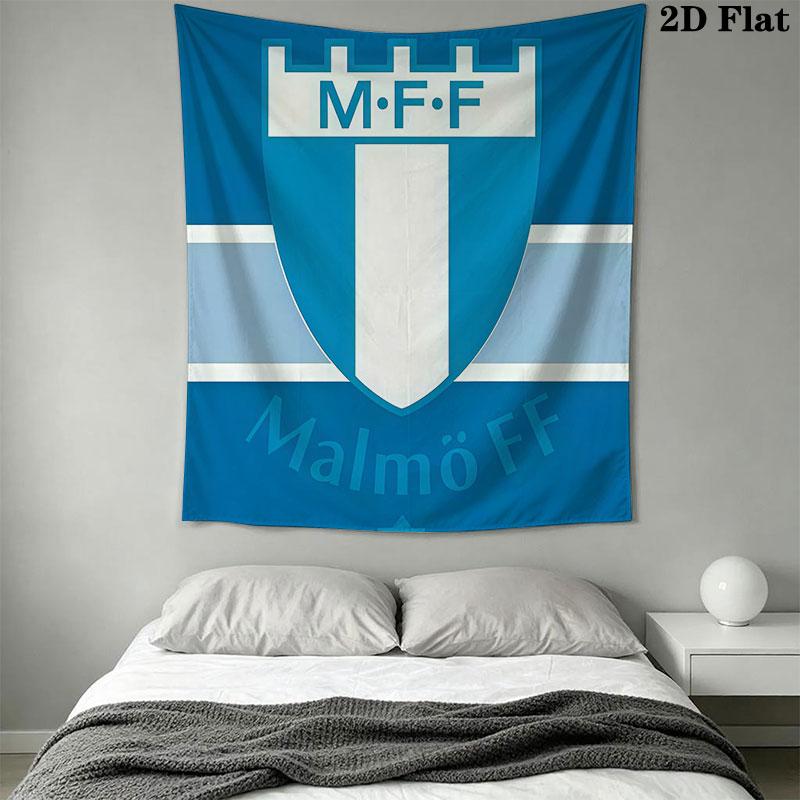 Malmö FF Wall Hanging Printed Fabric Blanket Decorative Tapestries for Bedroom Living Room Home Decor