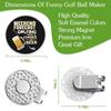 Magnetic Golf Ball Marker Position Marker Golf Cap Clips Funny Golf Hat Clips  Men Women