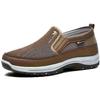 [Men's Non-Slip Loafers] Men's Comfortable Non-Slip Loafers: Solid Color Breathable Knit Slip-On Sneakers, Thick Sole Lightweight Casual Shoes