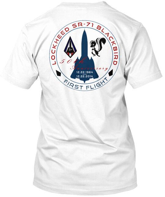 

Lockheed Martin SR 71 50th Anniversary T-Shirt Made in the USA Size S to 5XL Unisex T-Shirt M