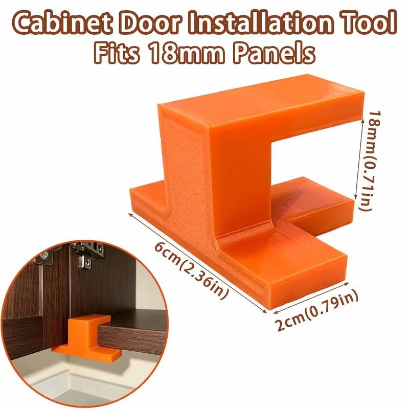 Fisso per Installazione Ante di Mobili Localizzatore per Falegnameria Staffa Angolare a T Strumento di Bloccaggio da 18 mm per Mobili a Pavimento e Soffitto