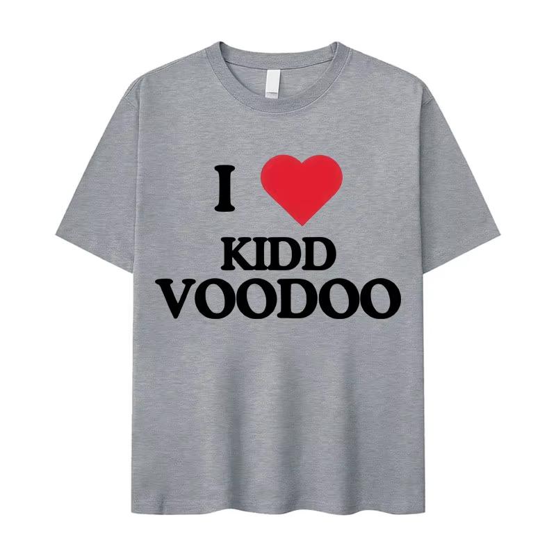 

I Love Kidd Voodoo Album Tour 2026 Pattern Tshirt Summer Mens Women Hiphop Classic Pure Cotton Hot Sale Pop Top 4XL