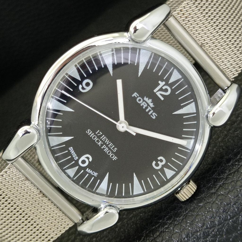 

ОТРЕМОНТИРОВАННЫЕ ВИНТАЖНЫЕ ШВЕЙЦАРСКИЕ МУЖСКИЕ НАРУЧНЫЕ ЧАСЫ С РУЧНЫМ ЗАВОДОМ, ЧЕРНЫЙ ЦИФЕРБЛАТ, a700862-5 R205a-a700862