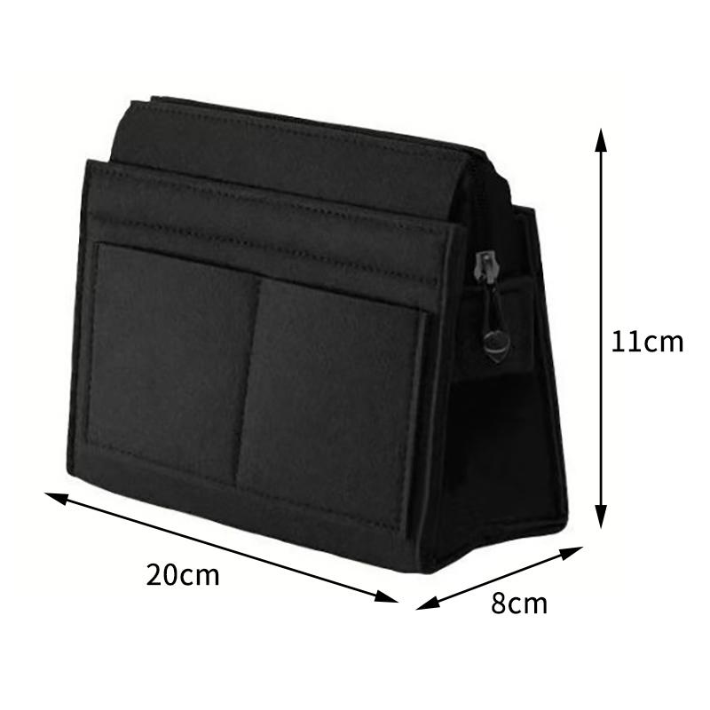 Purse Organizer Insert, Multi-Pocket Felt Bag Organizer For Handbag Tote Bag Purse Organizer