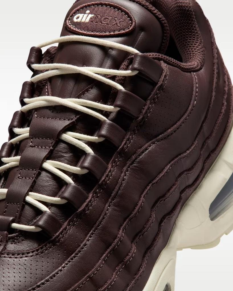 IM0696-200 Nike Air Max 95 Big Bubble Leather Baroque Brown Black (Men's)