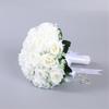 Silk Flower Bridal Bouquet Artificial Flower Arrangement Easy Grip For Wedding Ceremony Anniversary Indoor Outdoor Use
