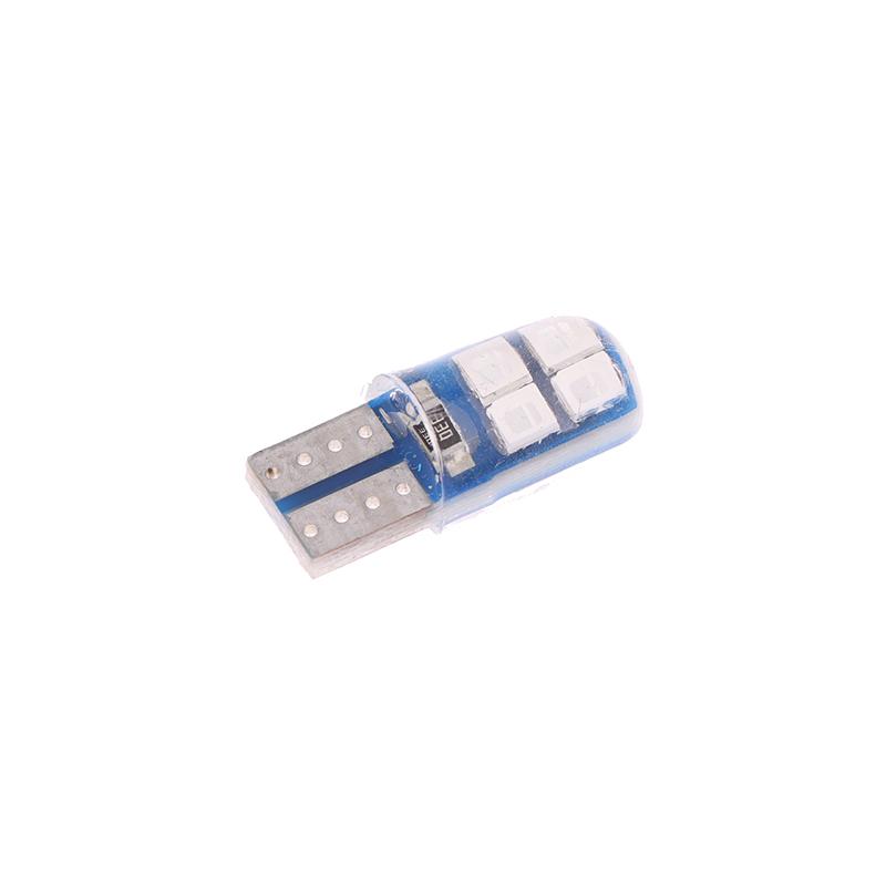 Car Led T10 W5W Canbus Glass Cob 6000K Reading Dome Lamp Marker Wedge License Platelight Bulb 168 194 192 Dc 12V White Blue Red