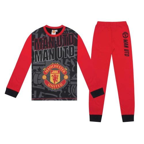 Manchester United FC Boys Sublimated Long Pyjama Set