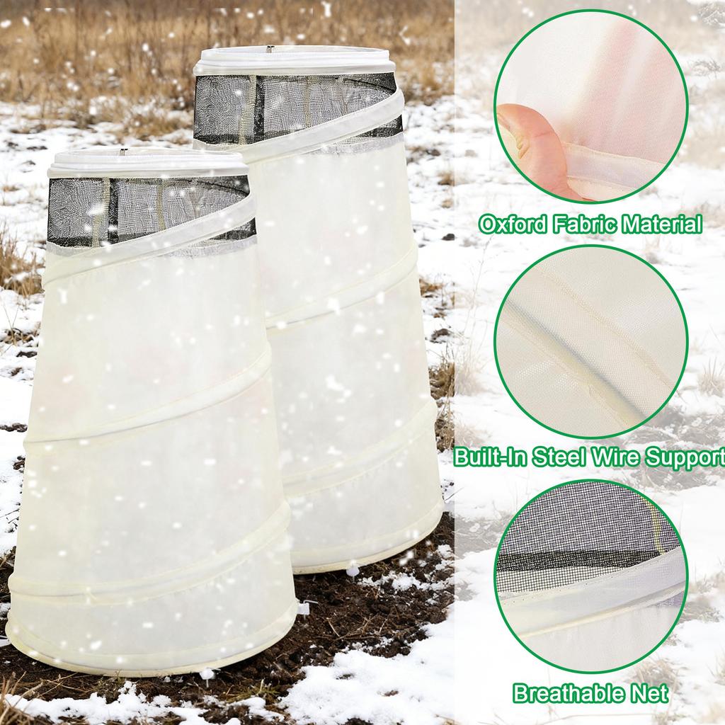 20 13i X 9i Up Rose Cones For Winter , Winter Rose Collars Protective Cover, Roses Bush Cover For Protecting Against Frost Wind And Animals Eating