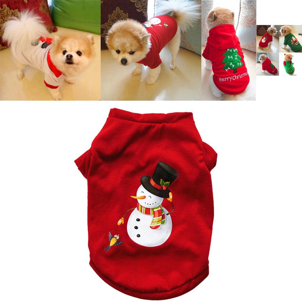 Weste Weihnachten Haustier Hund Welpe Hoodie Pullover Weihnachten Warme Kleidung Kostüm Shirt