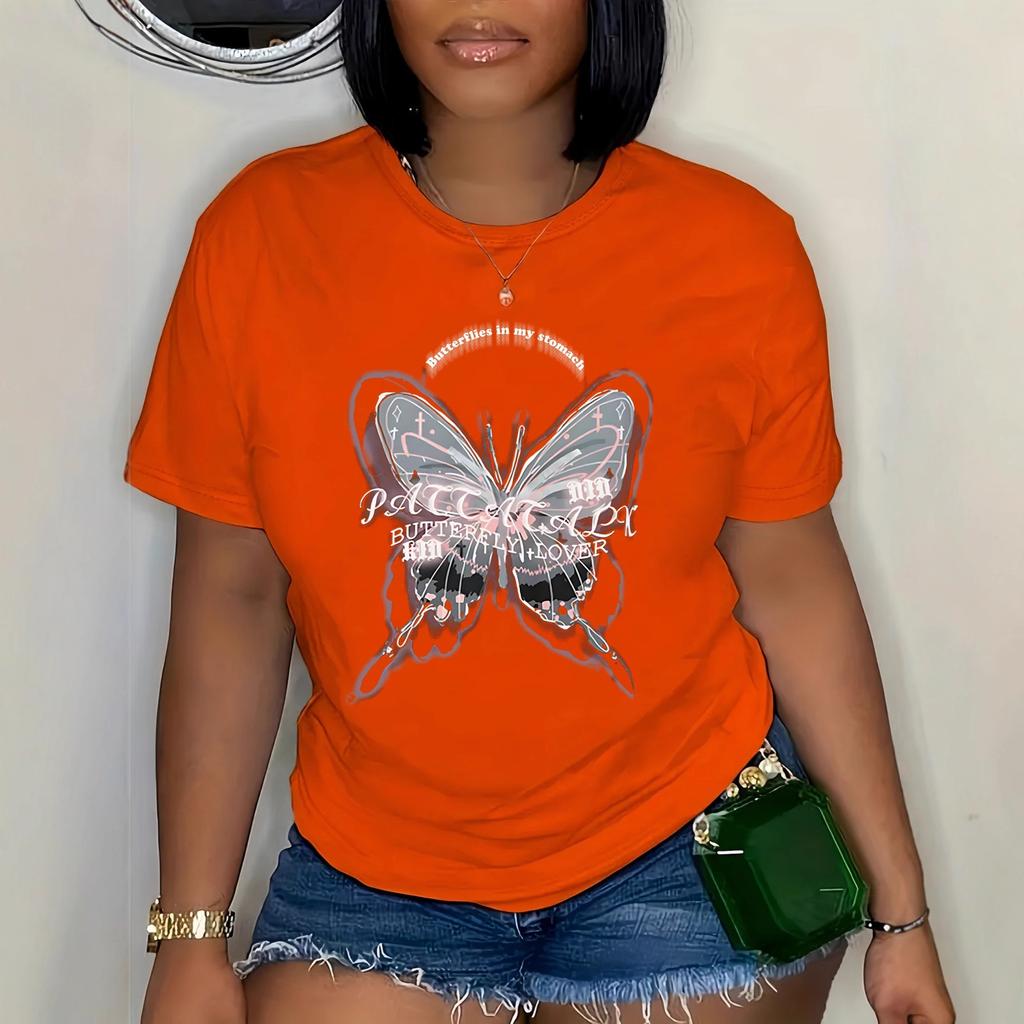 Women's Large-size Short-sleeved T-shirt