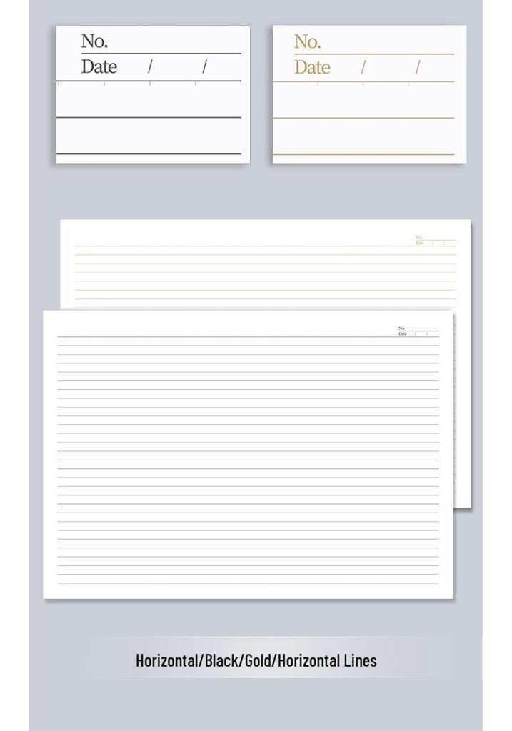 A3 Large Horizontal Line Paper Notebook - Single Line for Office, Student Mind Maps, Drafts