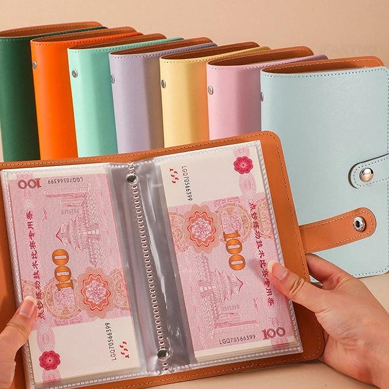 100 Pockets Cash Collect Book Savings Money Banknote Album Notebook Savings Binder Budget Savings Challenges Books Waterproof