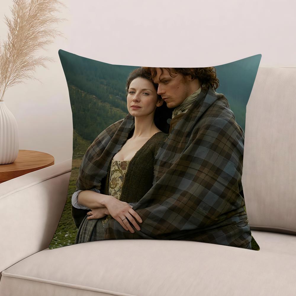 Jamie Fraser Tv Show Outlander Pillow Case Office Cushions Suitable For Sofa Car Bedroom Decorative Cushion Cover