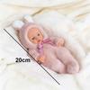 7.8 Inch Reborn Dolls Mini Soft and Full Body Vinyl Doll 20cm Toys Cute Mini Reborn Handmade  Doll For Birthday Gifts Toys