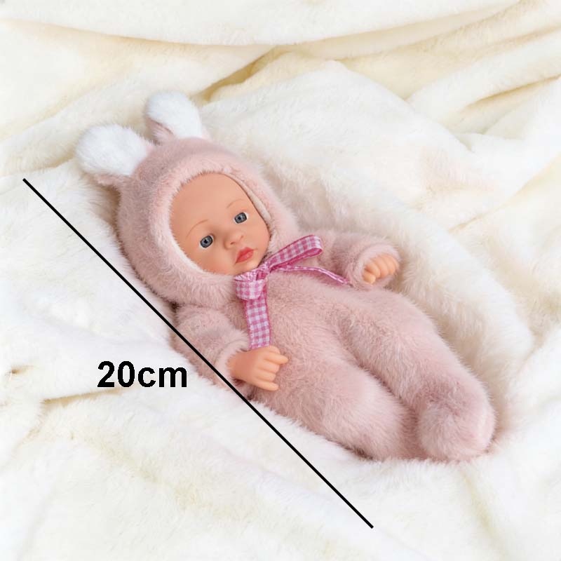 7.8 Inch Reborn Dolls Mini Soft and Full Body Vinyl Doll 20cm Toys Cute Mini Reborn Handmade  Doll For Birthday Gifts Toys