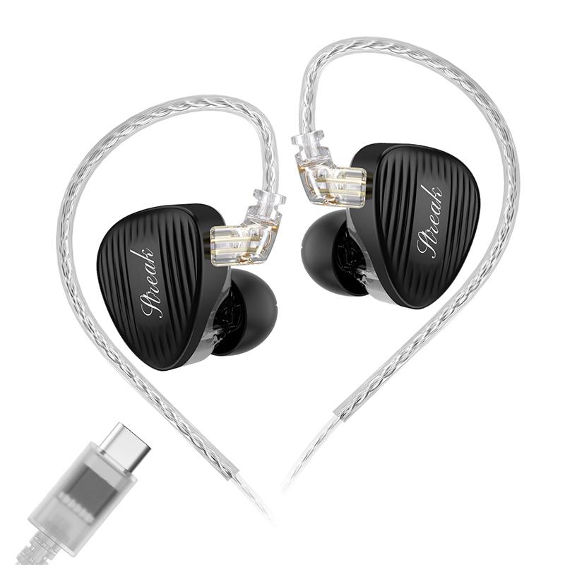 GK STREAK Earphones New-Generation Upgraded Dynamic Driver Unit + Microplate Tweeter Unit Metal Headphone