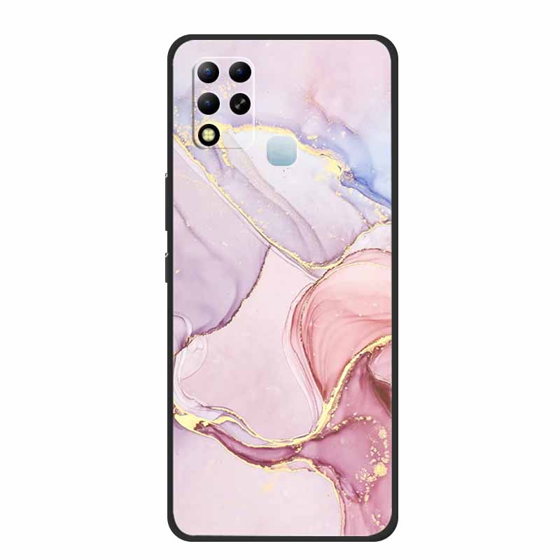 For Infinix Hot 11 G37 4G Case Marble Soft TPU Silicone Back Cover for Infinix Hot11 G37 X689F G 37 Protective Fundas Paras Etui