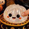 Stressball kneten 1/5 Stück Halloween Knödel Entlastungsspielzeug Kürbis Geist Augapfel Gedämpftes Brötchen Sensorisches Fidget Spielzeug für Erwachsene Kinder Gruselig
