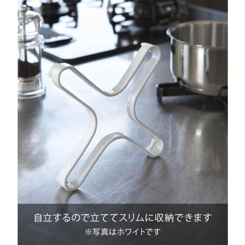 Yamazaki Jitsugyo Pot Mat, Black, Approx. W13.5 x D13.5 x H2cm, Tower 2251