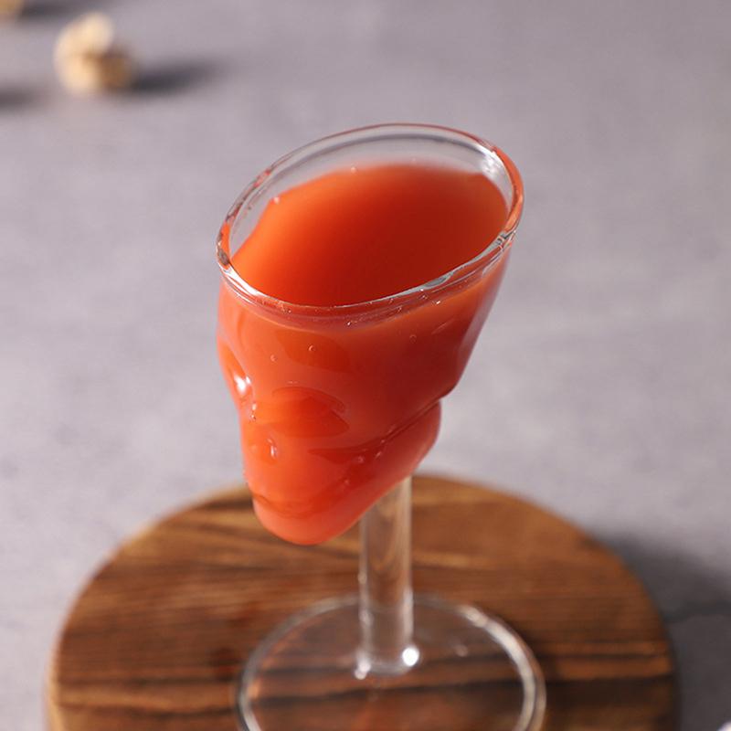 Transparent Bier Wein Tasse Flasche Glas Schädel Tasse Rotwein Nüchtern Bar Liefert