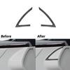 2PCS Carbon Fiber Door Speaker Sticker Trim For Hyundai Azera 2006-2011