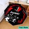Custom Name Ghostface Horror Theme Umbrella, Foldable Umbrella Suitable for Outdoor Shopping Travel Sports, Exquisite Gift for Family