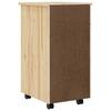 Rollbarer Aufbewahrungsschrank mit Schubladen MOSS Klarlack Finish 34 x 39 x 65,5 cm