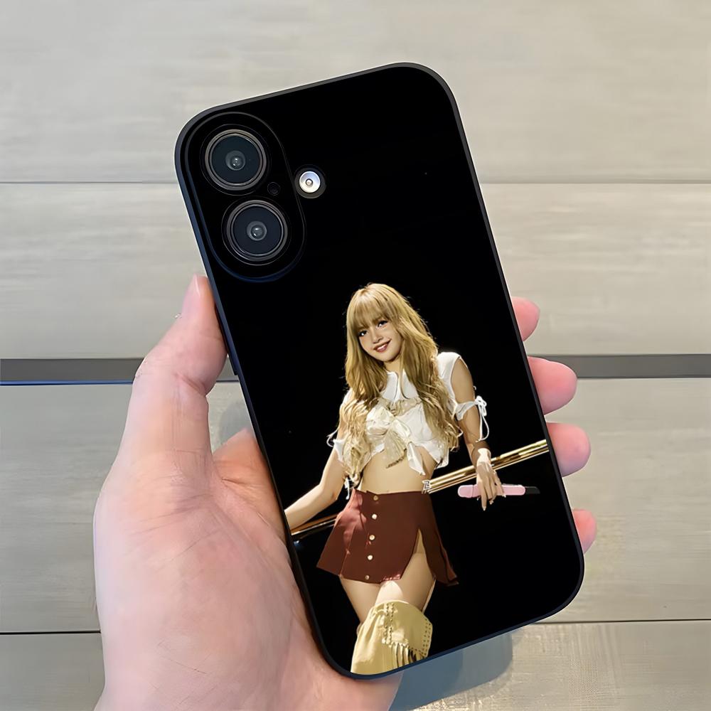 Koreli Kız Grubu L-Lisa Lalisa Telefon Kılıfı Iphone 17 Pro Max 15 16 Pro 14 Plus 13 11 12 Xr X Xs 7 8 SE Plus İçin Arka Kapak