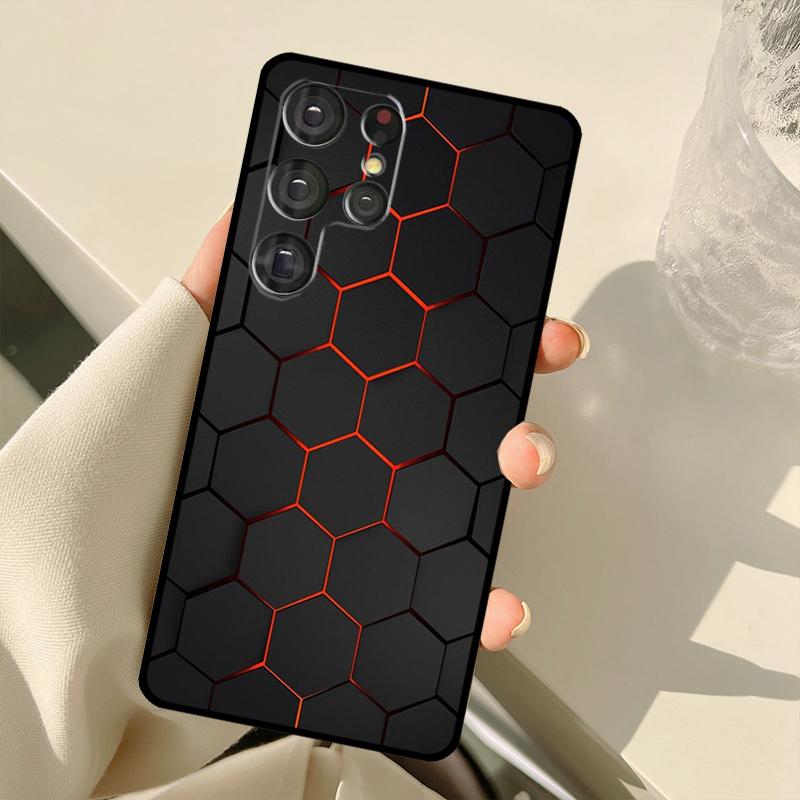 

3D Шестиугольный Чехол для Samsung Galaxy S23 S22 Ultra S20 FE Note 20 Note 10 S8 S9 S10 Plus S21 Ultra Note 20 Ultra