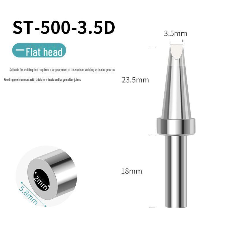 

Универсальные высокочастотные паяльные жала 205H: Острые, подковообразные, ножевые и плоские головки для серии 500