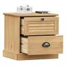 Vidaxl Szafka Nocna Vigo, 42X35X42 Cm, Lite Drewno Sosnowe