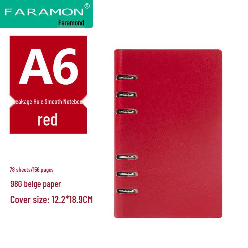 2024 A5 & B5 Loose-Leaf Business Notebook with Removable Ring Binder