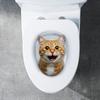 Self-adhesive Toilet Stickers PVC Toilet Seat Decals Cute Wall Sticker  Home Decoration