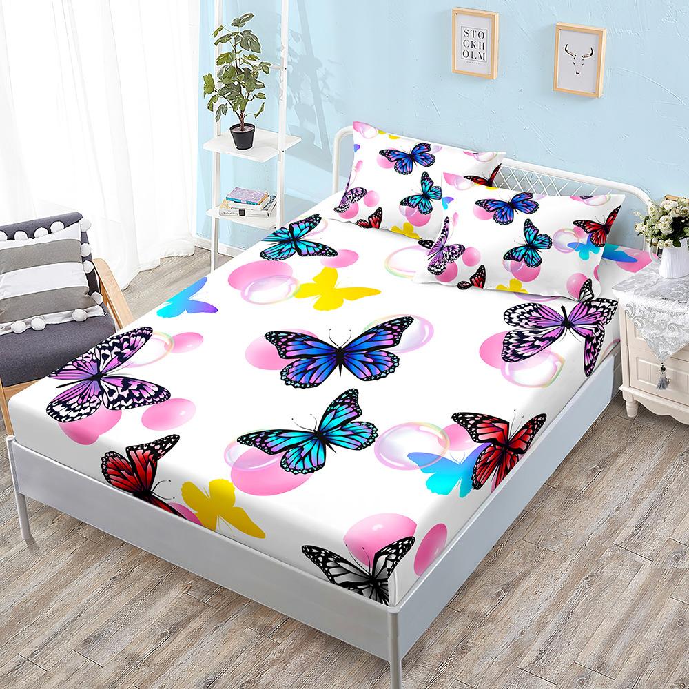 Three-Piece Mattress, Butterfly Mattress, Mattress Protective Cover, Dust-Proof And Non-Slip Sheets Are All Inclusive.