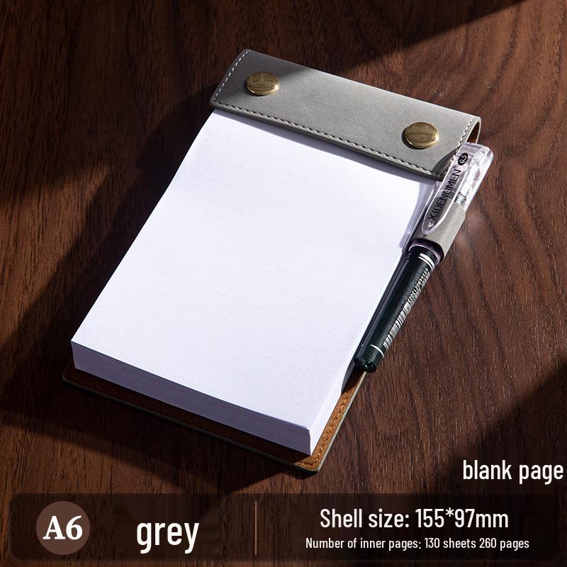 A6 Custom Sticky Note Pad Clipboard with Pocket Notebook and Tear-Off Pages