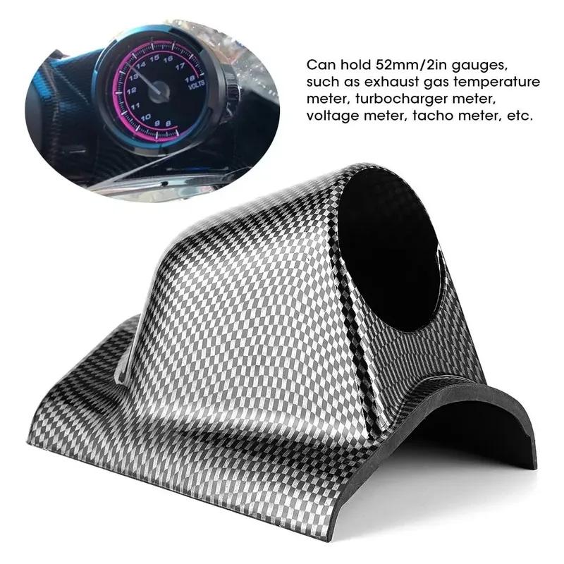 Black Single/Double /Triple Left/Right Hand Drive Car Meters Holder 60mm A-Pillar Gauge Pod 2" 52mm Car Gauge Pod Universal