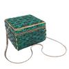Green/Purple/Red Glass Clutch Diamond Women Box Handbgs Blue/Yellow Evening Clutches Crystal Bags Fushcia Party Bridal Clutch