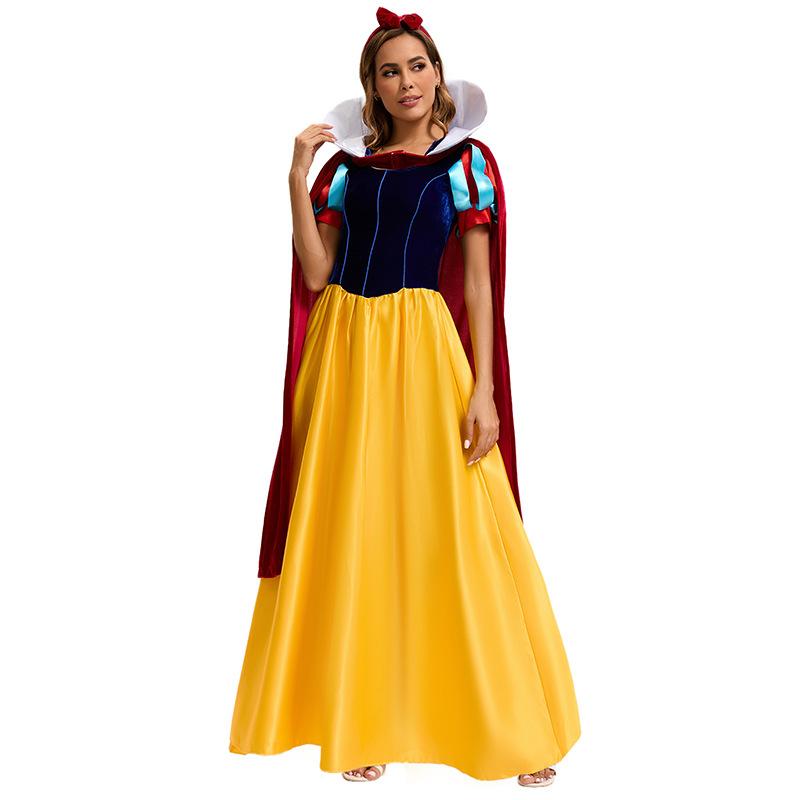 Adult female dress halloween cosplay snow white costume stage performance suit women's clothing
