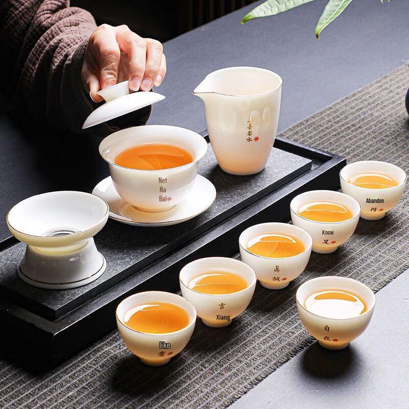 Dehua White Porcelain Kung Fu Tea Set