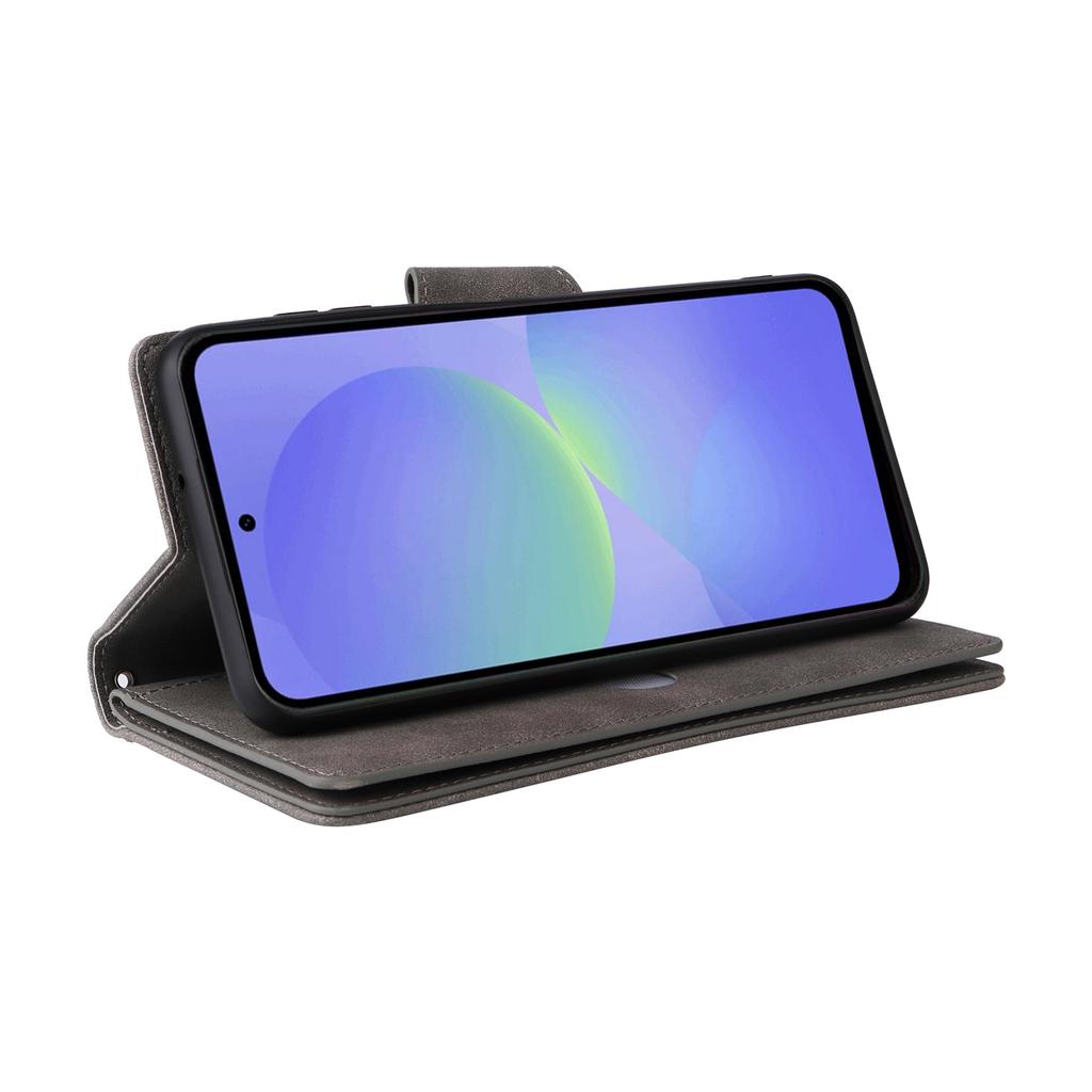 Pro Samsung Galaxy A36 5G Pouzdro Peněženka na zip Kožený Stojánek Kryt na telefon Nýtová dekorace