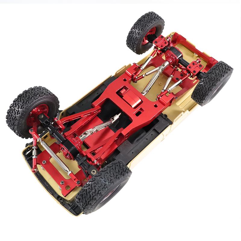 MN Model 82 Series Universal LC79 RC Car Modification, Front and Rear Metal Four-Link Suspension Kit