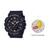 CASIO Women's Liquid Crystal/Analog Dual Display Series Black Watch GMA-S130PA-1APRD