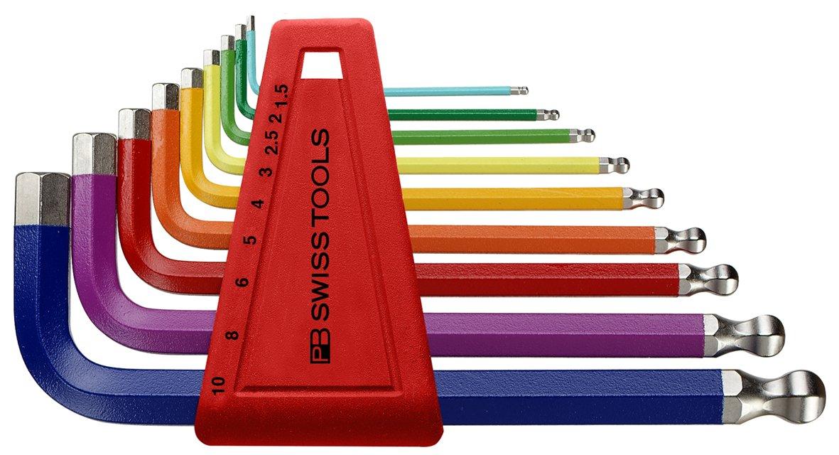 

PB Swiss Tools PB 212H-10 RB Ballend hex set rainbow