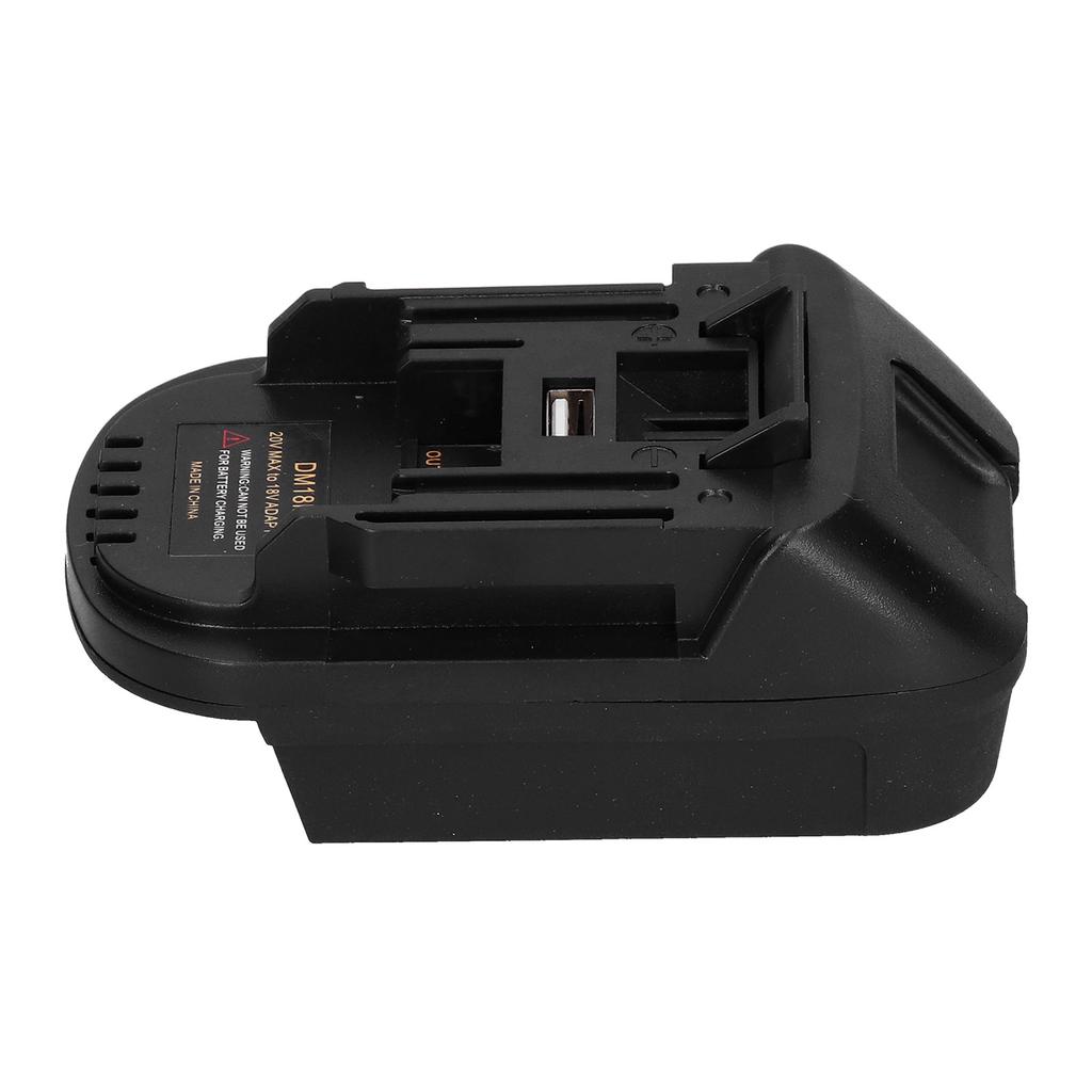 Lithium Battery Adapter Dock Power Connector with USB Charge Interface Conversion Tool