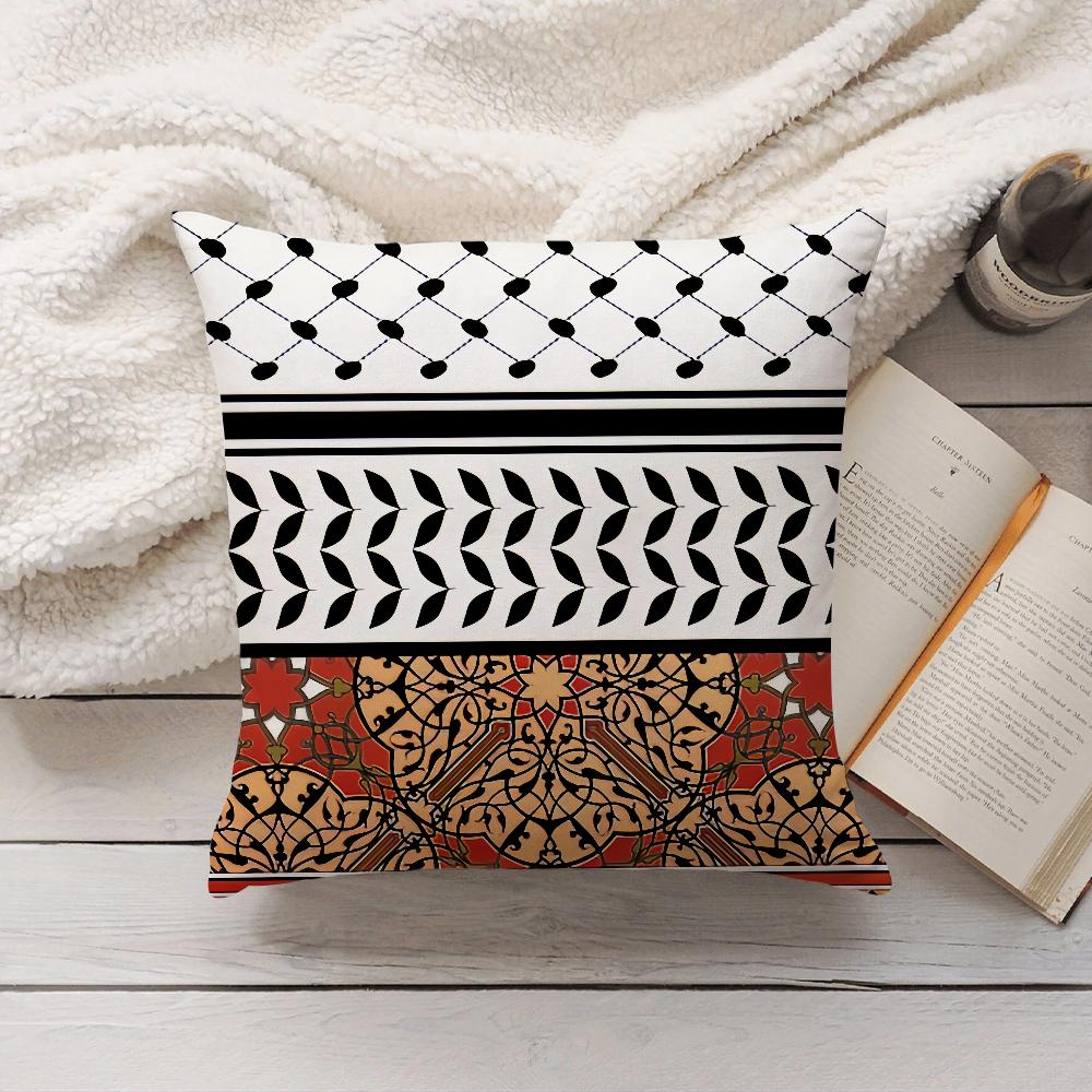Fashion Hattah Keffiyeh Pillow Case Home Decoration Cushion Cover Suitable For Bedroom Car Office Sofa