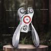 A1A2 Multipurpose Stainless Steel Fishing Line Cutter Line Nippers Retractable Clip Design Secure Sliding Lock For Anglers